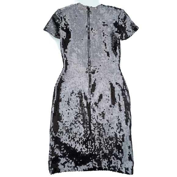 Vintage Ann Taylor Sequin Sheath Dress Made in Korea – Size 2 Holiday Glam - Picture 3 of 11